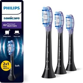 Bild på Philips Sonicare G3 Gum Care borsthuvuden Svarta 2+1-pack