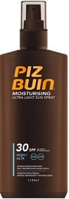 Bild på Piz Buin Moisturising Ultra Light Sun Spray SPF 30, 200 ml