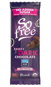 Bild på Plamil So Free No Added Sugar Dark Chocolate 35 g