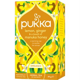 Bild på Pukka Lemon, Ginger & Manuka Honey 20 tepåsar