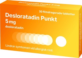 Bild på Desloratadin Punkt, filmdragerad tablett 5 mg 30 st