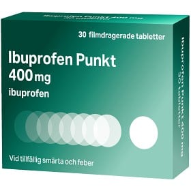 Bild på Ibuprofen Punkt, filmdragerad tablett 400 mg 30 st