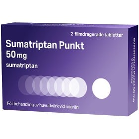 Bild på Sumatriptan Punkt, filmdragerad tablett 50 mg 2 st