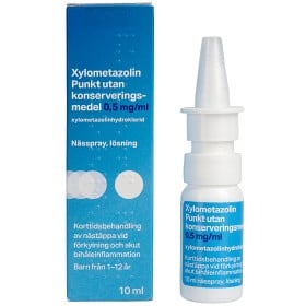 Bild på Xylometazolin Punkt Nässpray utan konserveringsmedel, lösning 0,5 mg/ml 10 ml