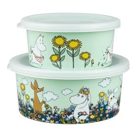 Bild på Rätt Start Mumin Äng Snackbox 2-pack (Grön)