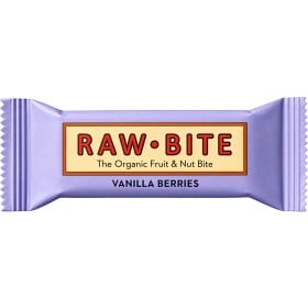 Bild på Rawbite Frukt- & Nötbar Vanilj & Bär Ekologisk 50 g