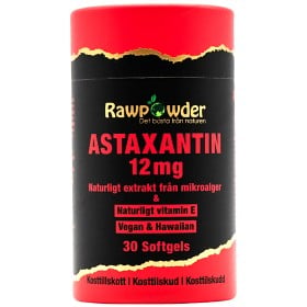Bild på Rawpowder Astaxantin Extrakt Hawaiian 12 mg 30 softgels