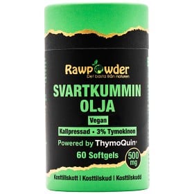 Bild på Rawpowder Svartkumminolja 500 mg 60 softgels