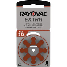 Bild på Rayovac extra 312 brun, 8 st