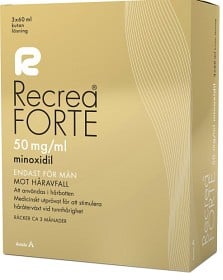 Bild på Recrea Forte, kutan lösning 50 mg/ml 3 x 60 ml