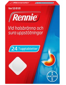 Bild på Rennie, tuggtablett 680 mg/80 mg 24 st