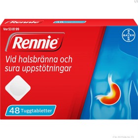 Bild på Rennie, tuggtablett 680 mg/80 mg 48 st