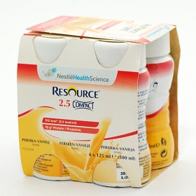 Bild på Resource 2.5 Compact Persika Vanilj 4 x 125 ml