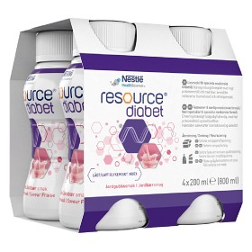 Bild på Resource Diabet Jordgubb 4 x 200 ml