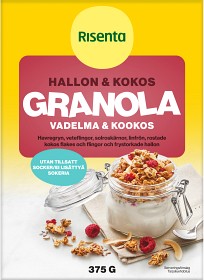 Bild på Risenta Hallon & Kokos Granola 375 g