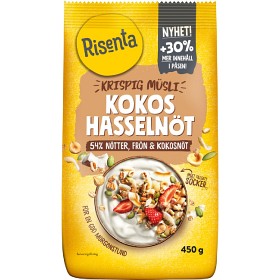 Bild på Risenta Krispig Müsli Kokos Hasselnöt 450 g