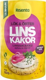 Bild på Risenta Linskakor Lök & Örter 122 g