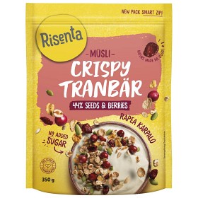 Bild på Risenta Müsli Crispy Tranbär 350 g