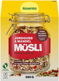 Bild på Risenta Müsli Jordgubb & Mandel 350 g