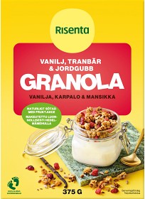 Bild på Risenta Vanilj & Jordgubb Granola 375 g