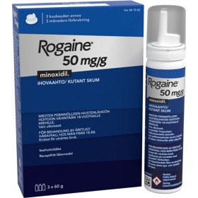 Bild på Rogaine, kutant skum 50 mg/g 3 x 60 g