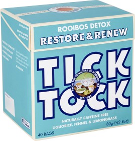 Bild på Tick Tock Rooibos Detox 40 tepåsar