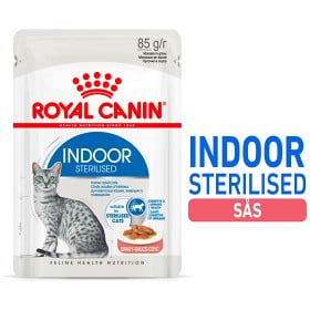 Bild på Royal Canin Indoor Sterilised Gravy Adult Våtfoder för katt 12x85 g