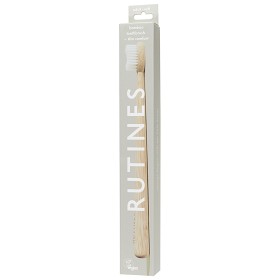 Bild på Rutines Slim Comfort Bambutandborste Naturell Soft