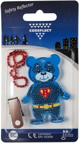 Bild på Safety Reflector Blue Super Bear hård reflex