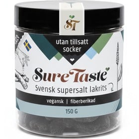 Bild på Sure Taste Saltlakrits supersalt 150 g