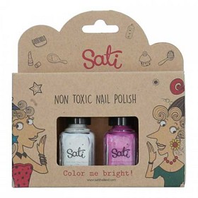 Bild på Sati Nagellack för barn White & Pink