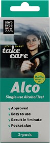Bild på Save Lives Now Alco Singel-use Alcohol Test 2 st