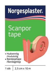 Bild på Scanpor Tape 10mx2,5cm med hållare 1 st
