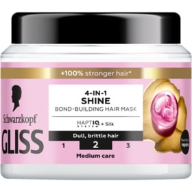 Bild på Schwarzkopf Gliss 4-In-1 Shine Bond-Building Hair Mask 400 ml