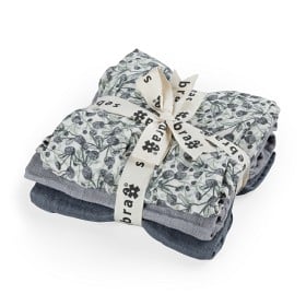 Bild på Sebra Muslinfiltar 3-pack (Blue Olive/Forest Lake Blue)