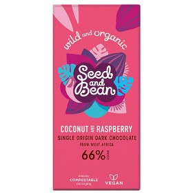 Bild på Seed & Bean Dark Chocolate Coconut Raspberry 85 g