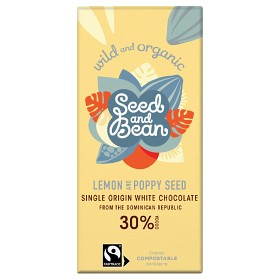 Bild på Seed & Bean White Chocolate Lemon & Poppy Seed 85 g