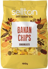 Bild på Sellton Bananchips 180 g
