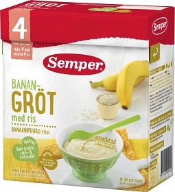 Bild på Semper Banangröt med Ris 4M 480 g