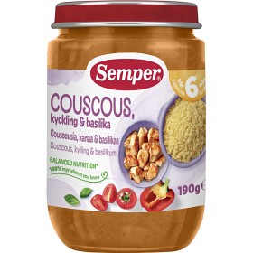 Bild på Semper Couscous med kyckling & basilika 6M 190 g