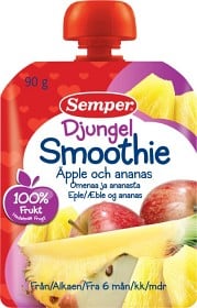 Bild på Semper Djungel Smoothie Äpple och Ananas 6M 90 g