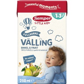 Bild på Semper Drickfärdig Fullkornsvälling Dinkel & Frukt 1-3 år