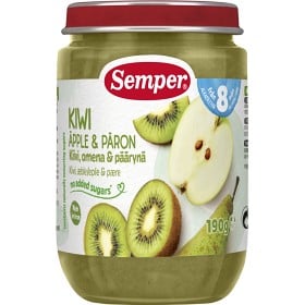 Bild på Semper Fruktpuré Kiwi & Päron 8M 190 g