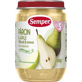Bild på Semper Fruktpuré Päron 5M 190 g