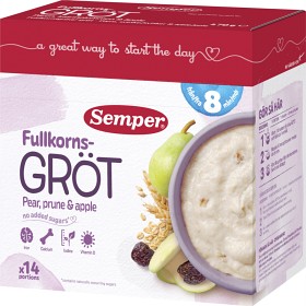 Bild på Semper Fullkornsgröt med katrinplommon & päron 8-15M 470 g