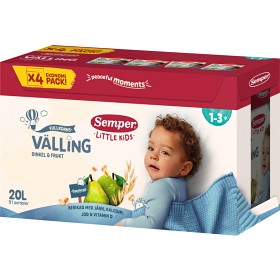 Bild på Semper Fullkornsvälling Dinkel & Frukt 1-3 år Storpack
