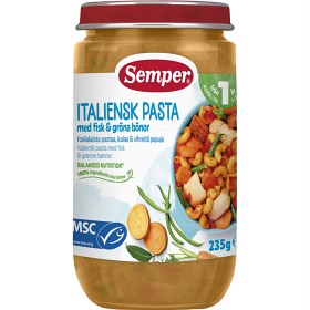 Bild på Semper Italiensk pasta med fisk & grönsaker 235g 12m