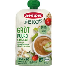 Bild på Semper Eko Gröt Nypon & Äpple 6M 120 g