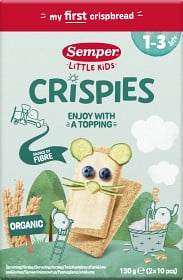 Bild på Semper Little Kids Crispies knäckebröd 1-3 år, 130 g