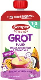 Bild på Semper Little Kids Grötklämmis Passion/banan/kokos 1-3 år, 120 g